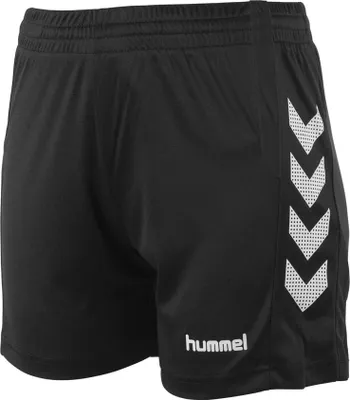 Produktbild von Hummel Damen Sportshorts Aarhus Regular Fit mit ClimaTec Technologie, schwarz-weiß