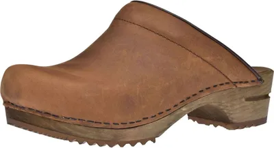 Produktbild von Sanita Clogs Damen Holz Pantolette Wood-Chrissy Open Leder 1200009W braun, Schuhgröße:37 EU