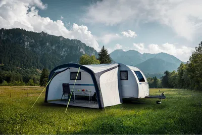 Produktbild von Sonnensegel Playa Air 400cm Vordach mit Seitenwänden für Wohnwagen Wohnmobil Bus