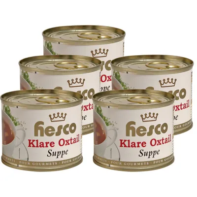 Immagine prodotto di Hesco Clear Oxtail Royal First Class Festive Soup 5 lattine 1060ml