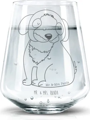 Produktbild von Mr. & Mrs. Panda Trinkglas Hund Entspannen - Transparent - Geschenk, Dekoglas, Wasserglas, Süß, Hundeliebe, Sprüche, Becherglas, Trinkgefäß, Entspannt, Liebe, Glas
