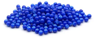 Produktbild von Vintageparts Glasperlen königsblau glasiert 4 mm, 200 Stück