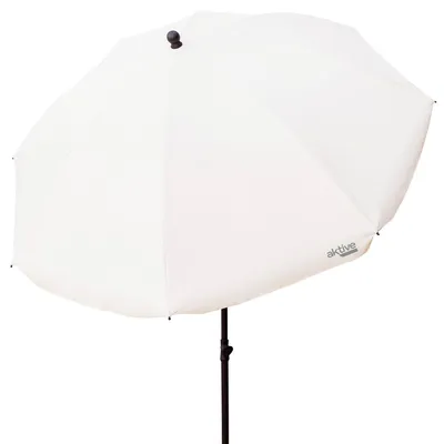 Produktbild von Sonnenschirm Gartenschirm Strandschirm - Ø 240 cm - UV50-Schutz - Beige - Höhenverstellbar