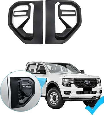 Image de Couvercle de ventilation latéral, matériau ABS durable, installation autocollante facile, pour modèle turbo