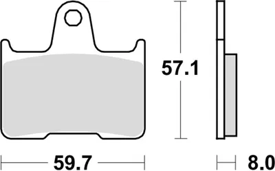 Zdjęcie produktu dla Klocki hamulcowe kpl. TRW MCB691PC