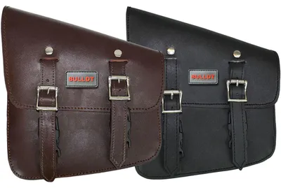 Produktbild von Motorrad Solobag Solo Tasche Satteltasche Motorradtasche Werkzeugtasche Leder, Farbe:Dunkelbraun, Seite:Rechts