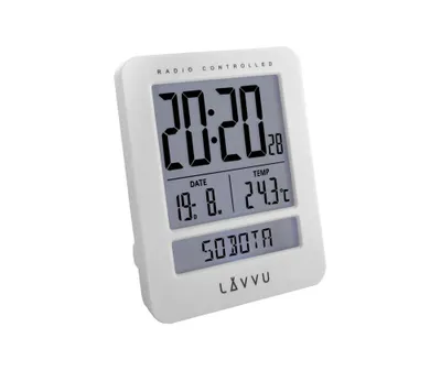 Obrázek produktu pro Digitální budík řízený rádiovým signálem LAVVU LAR0020 Duo White,