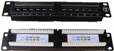 Obrázek produktu pro DATACOM Patch panel 10" UTP 12 portů CAT5E DUAL 1U BK