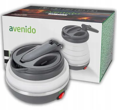 Zdjęcie produktu dla avenido składany czajnik turystyczny silikonowy mały 0,6L 750W