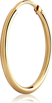 Produktbild von Einzel 20mm Creole 375 Gelbgold 9 Karat Ohrschmuck klassisch Damen Gold Ohrring
