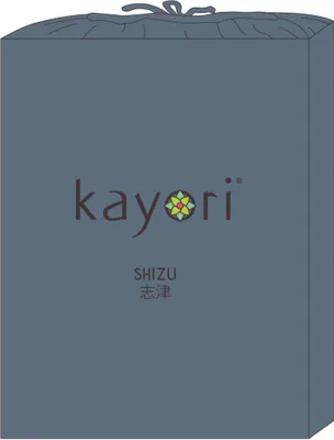 Produktbild von Kayori Shizu Spannbetttuch für Topper Größe 100x200cm Farbe Blau Perkal Baumwolle