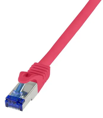 Produktbild von LogiLink C6A024S, 0,5 m, Cat6a, S/FTP (S-STP), RJ-45, RJ-45, Rot