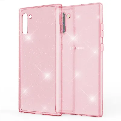 Image de Étui pour téléphone portable NALIA Glitter pour Samsung Galaxy Note10 Coque, Bling Silicone Étui pour téléphone portable Rose
