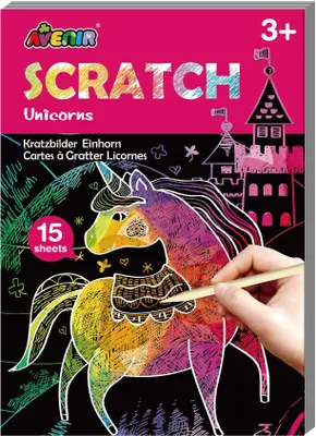 Produktbild von Avenir Mini Scratching Activity Buch - Einhörner