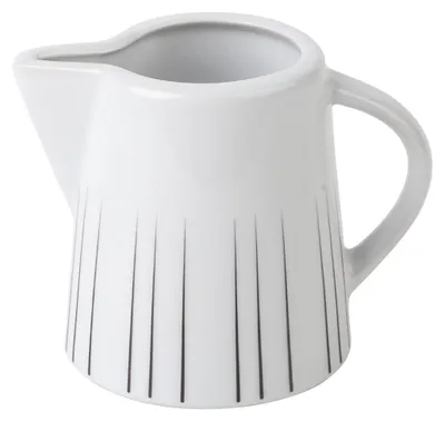 Produktbild von Milchkännchen 200 ml Porzellan schwarz-weiß Geschirrspüler- und Mikrowellenfest