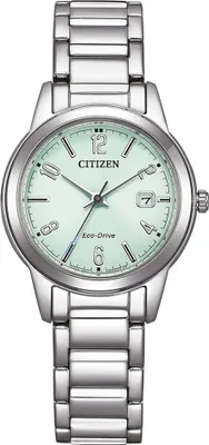 Produktbild von Citizen FE1241-71X Eco-Drive Damen-Armbanduhr Stahl/Mint