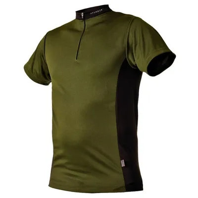 Produktbild von Pfanner Zipp-Neck Shirt Kurzarm olive Gr. XL