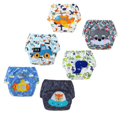 Produktbild von FedMois 6er Pack Baby Kleinkinder Töpfchen Trainingshose Trainerhose, Krokodile,