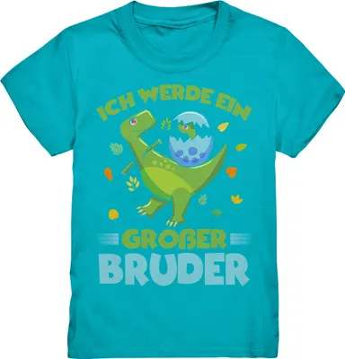 Produktbild von Dino zukünftiger Großer Bruder T-Shirt – Swimming Pool / 110/116 (5-6)