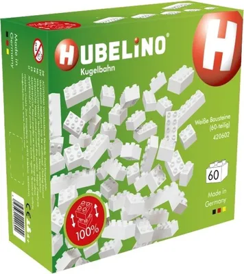 Produktbild von Hubelino Bausteine weiss 60T