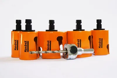Obrázek produktu pro Mandrex | SuperXcut TCT Ø 32–80 mm – karbidové vrtací korunky pro rychlé řezání