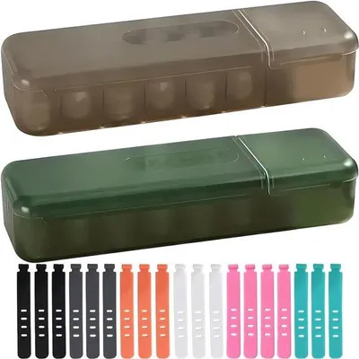 Produktbild von Kabelorganizer-Set für optimales Kabelmanagement im Büro und zu Hause