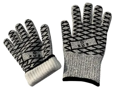 Produktbild von Hitzebeständige Grillhandschuhe für Kochen und Grillen (Grau)
