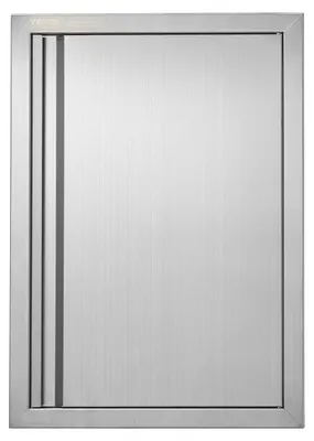 Zugangstür aus Edelstahl, 432 x 610 mm, für Grillinsel