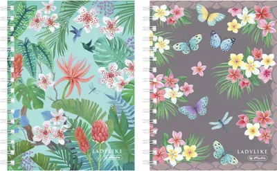 Produktbild von herlitz Spiralboutiquebuch - DIN A5 - kariert - 100 Blatt - Ladylike