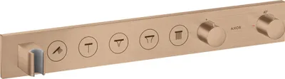 Produktbild von Thermostatmodul AXOR SELECT 670/90 f 5 Verbr Unterputz brushed red gold brushed red gold