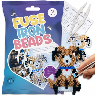Produktbild von Bügelperlen Kreativset Mini Hund für Kinder