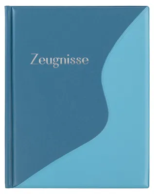 Produktbild von Idena 22087 - Zeugnismappe mit 12 Klarsichthüllen, Dokumentenmappe A4, Sichtbuch