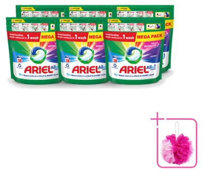 Produktbild von 6 x Ariel All-in-1 Pods Color - Waschmittel für Buntwäsche - Sparpackung - 6 Stücke