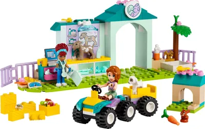 Zdjęcie produktu dla LEGO® Friends - Klinika weterynaryjna dla zwierząt fermowych 42632, 161 klocków