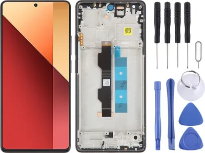 Obrázek produktu pro Pro Xiaomi Poco M6 Pro 4G – kompletní jednotka AMOLED displeje s rámečkem, černá