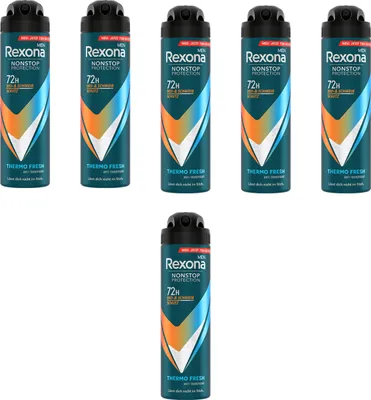 Produktbild von Rexona Men Nonstop Protection Deospray Anti-Transpirant Thermo Fresh 6x150ml Deo