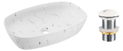 Zdjęcie produktu dla Umywalka Nablatowa 60X38 Cm Najwyższa Jakość Nowoczesna