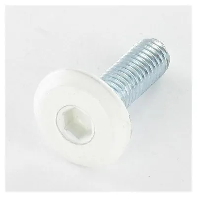 Produktbild von Flachkopfschrauben Schraubenschlüssel 4 M6x25 Verzinkt Kopf RAL9010 reinweiß