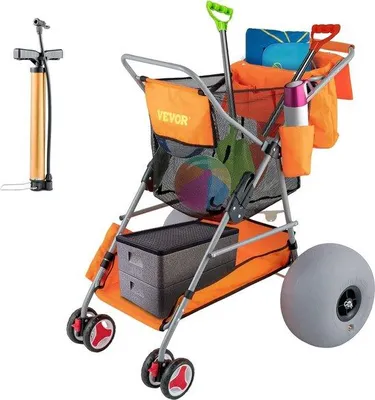 Produktbild von Famanu Einkaufstrolley mit Rädern - Zusammenklappbar - Abnehmbare Einkaufstasche - Einkaufwagen