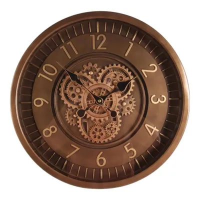 Immagine prodotto di Orologio da parete Clinton, 46 cm – Marrone – Rotondo – Metallo