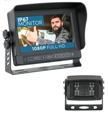 Produktbild von -ANGEBOT- 7" Rückfahrkamera Set TRANSIT |  IP67-Monitor mit 1 x Schwerlast Kamera 120° RVS-24103