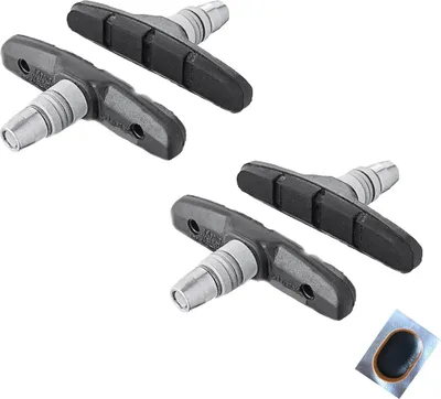 Produktbild von Shimano M70T4 Fahrrad Bremsbeläge Bremsklötze Bremsschuhe 70 mm 2 Paar inkl. Schlauchflicken