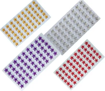 Obrázok produktu pre Samolepiace zlaté hviezdy 10mm 54ks