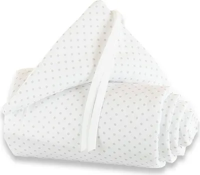 Produktbild von babybay Nestchen Piqué für Original, weiß Punkte perlgrau