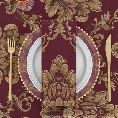 Produktbild von Stoffservietten 4er Set 45x45cm Weinrot Waschbar