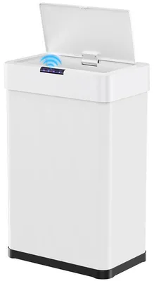 Zdjęcie produktu dla Kosz na śmieci do kuchni z czujnikiem LY-38, 50 l, biały