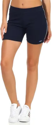 Produktbild von Damen Sport Shorts Hotpants kurz Baumwolle Radler Fitness; Dunkelblau S