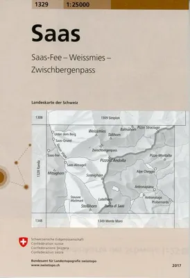 Obrázok produktu pre Swisstopo 1 : 25 000 Saas