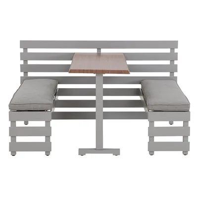 Obrázek produktu pro Ocelový balkonový set Sunjoy LAGOS - 126 cm x 157 cm, šedý