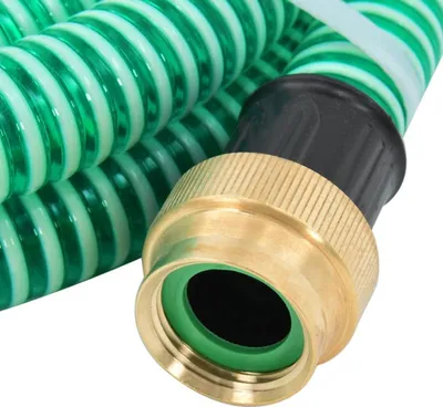 Obrázek produktu pro vidaXL Sací hadice s mosaznými spojkami zelená 1,1" 5 m PVC